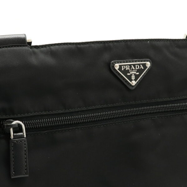 12110280 6 Prada Crossbody Nylon Leather Bag Nero Black