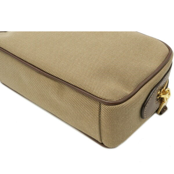 12110561 2 Prada Logo Jacquard Leather Multi Pouch Khaki Beige Brown