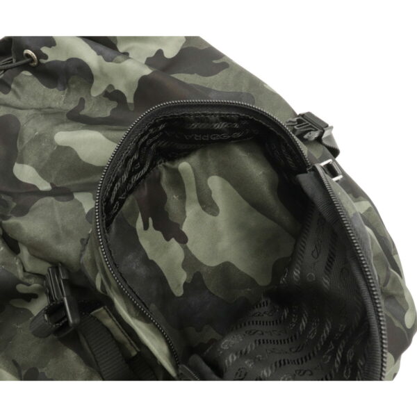 12110591 5 Prada Nylon Camouflage Backpack Fumo Green Multicolor