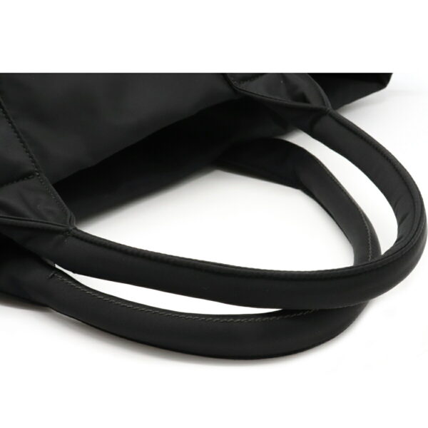 12110643 3 Prada Tessuto Double Reversible Nylon Tote Nero Black