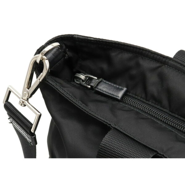 12110782 5 Prada 2WAY Nylon Leather Crossbody Bag Nero Black