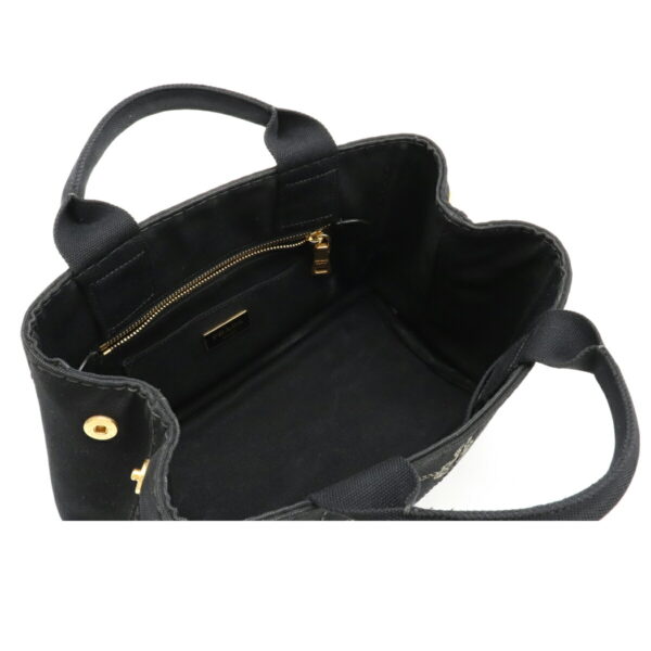 12110856 4 Prada Canapa Mini Tote Bag Nero Black