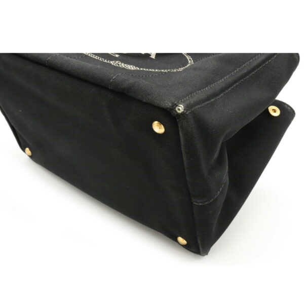 12110942 2 Prada Canapa Canvas Tote Bag Nero Black