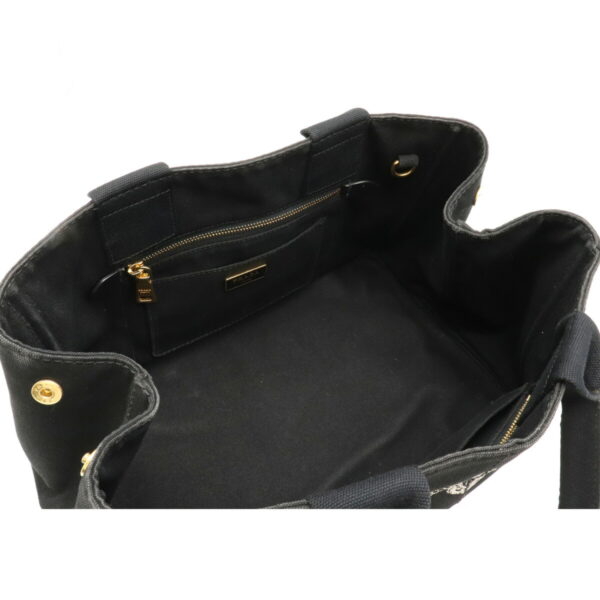 12110942 4 Prada Canapa Canvas Tote Bag Nero Black