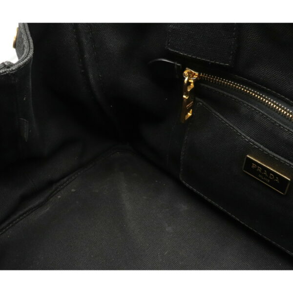 12110942 5 Prada Canapa Canvas Tote Bag Nero Black