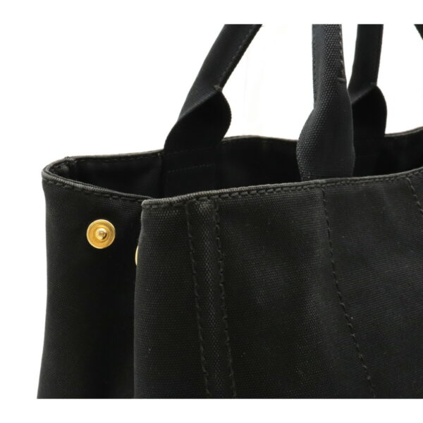 12110942 6 Prada Canapa Canvas Tote Bag Nero Black