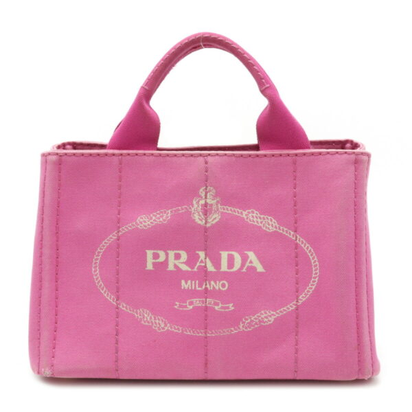 12110943 Prada Canapa Mini Tote Bag Pink