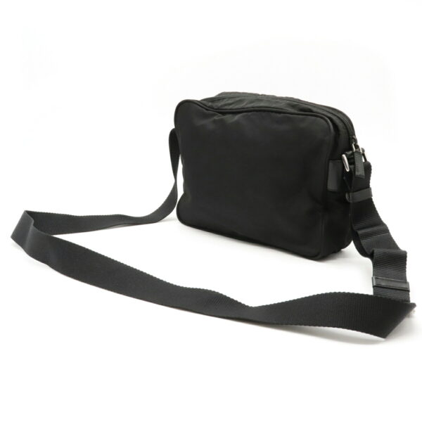 12111181 1 Prada Nylon Leather Crossbody Bag Nero Black