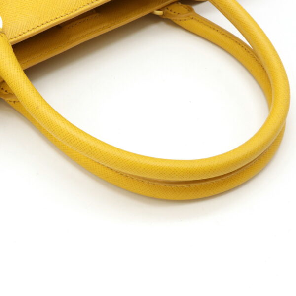 12111252 7 Prada Saffiano Leather 2WAY Shoulder Bag Yellow