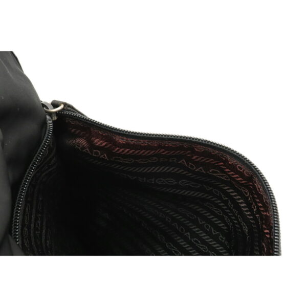 12111365 8 Prada Nylon Leather Messenger Bag Nero Black