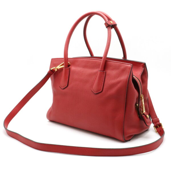 12111368 1 Prada 2WAY Leather Shoulder Bag Red