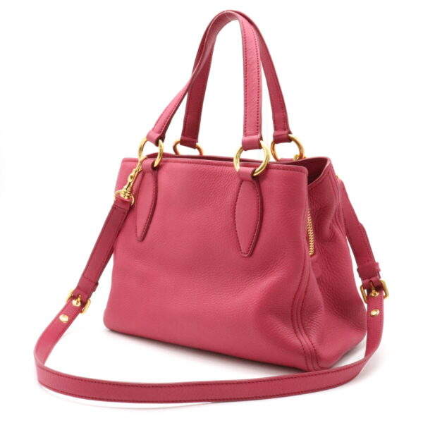 12111369 1 Miu Miu Shoulder Bag Leather Peonia Pink