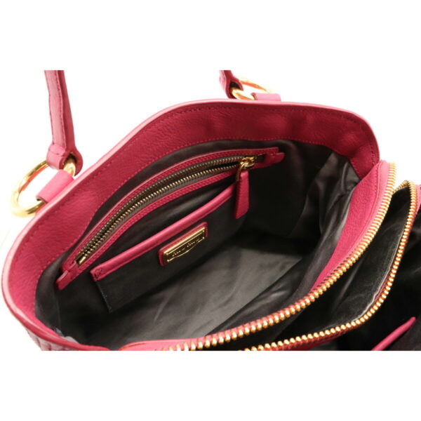 12111369 5 Miu Miu Shoulder Bag Leather Peonia Pink