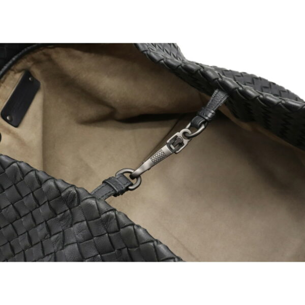 12120109 6 Bottega Veneta Intrecciato Chesta Large Tote Bag Black