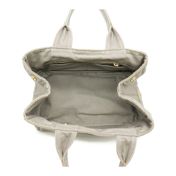 12120131 4 Prada Canapa Denim Tote Bag Nube Light Gray