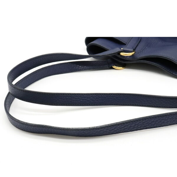 12120194 3 Prada Diano Leather Shoulder Bag Inchiostro Navy Blue