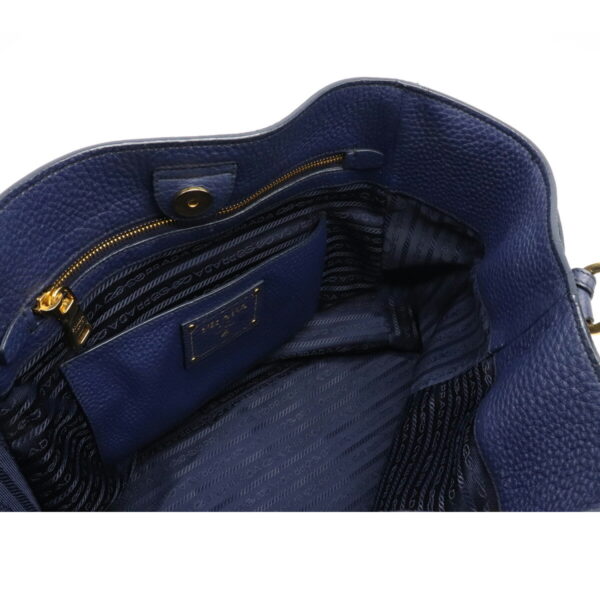 12120194 4 Prada Diano Leather Shoulder Bag Inchiostro Navy Blue