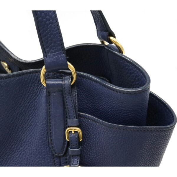 12120194 5 Prada Diano Leather Shoulder Bag Inchiostro Navy Blue