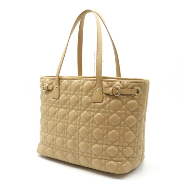 12120239 1 Christian Dior Lady Dior Panarea Tote Bag Leather Beige