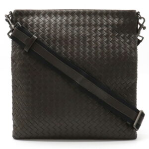 12120268 Prada Shoulder Bag Diagonal Nylon Leather Nero Black