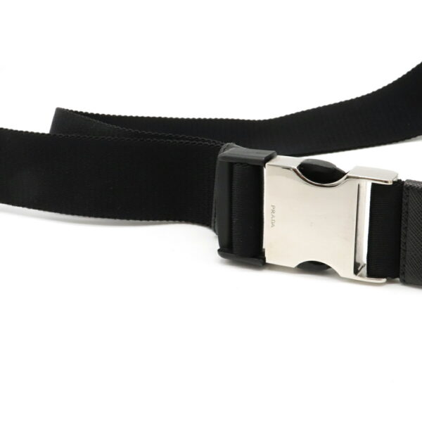 12120389 3 Prada Nylon Waist Bag Nero Black