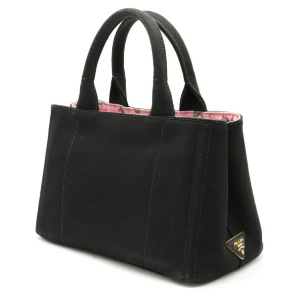 12120735 1 Prada Canapa Elephant Pattern Tote Bag Nero Black Pink