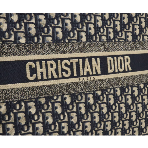 12120874 7 Christian Dior Oblique Embroidery Book Tote Canvas