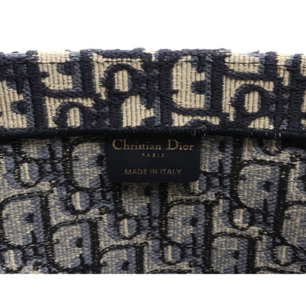 12120874 8 Christian Dior Oblique Embroidery Book Tote Canvas