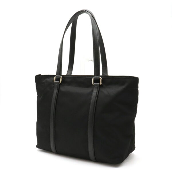 12120891 1 Prada Nylon Leather Tote Bag Nero Black