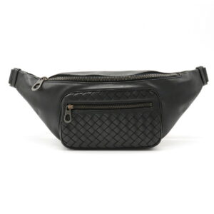 12121015 Prada Diagram Leather Shoulder Bag Black