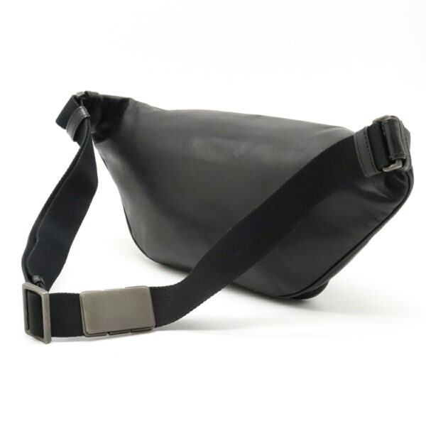 12121015 1 Bottega Veneta Intrecciato Body Bag Waist Bag Leather Black