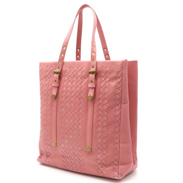 12121018 1 Bottega Veneta Intrecciato Tote Bag Shoulder Pink