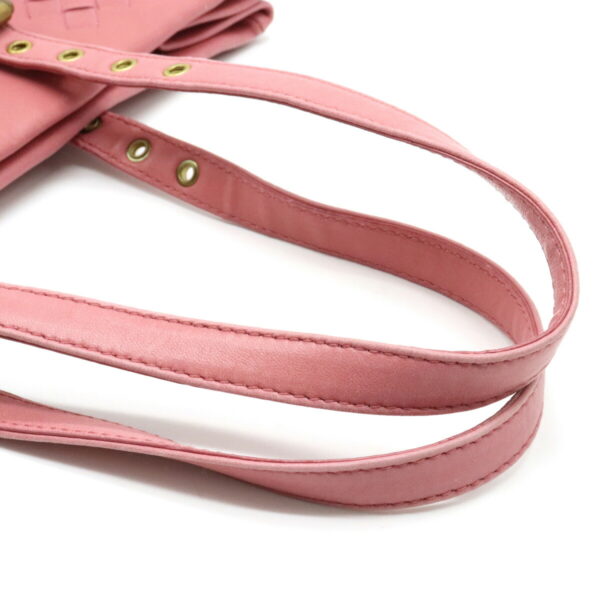 12121018 3 Bottega Veneta Intrecciato Tote Bag Shoulder Pink