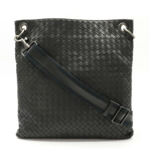 12121105 Salvatore Ferragamo Shoulder Bag Gancini Leather Black