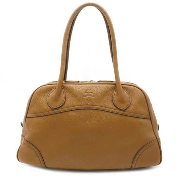 12130085 Prada Diano Leather Mini Bag Sughero Light Brown