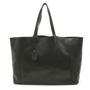 12130155 MCM Logo Gram Tote Bag Visetos Leather Brown