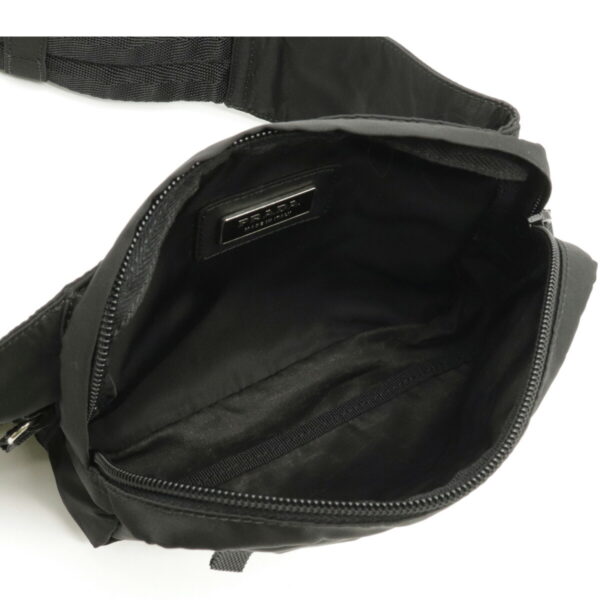 12130162 3 Prada Nylon Waist Pouch Nero Black