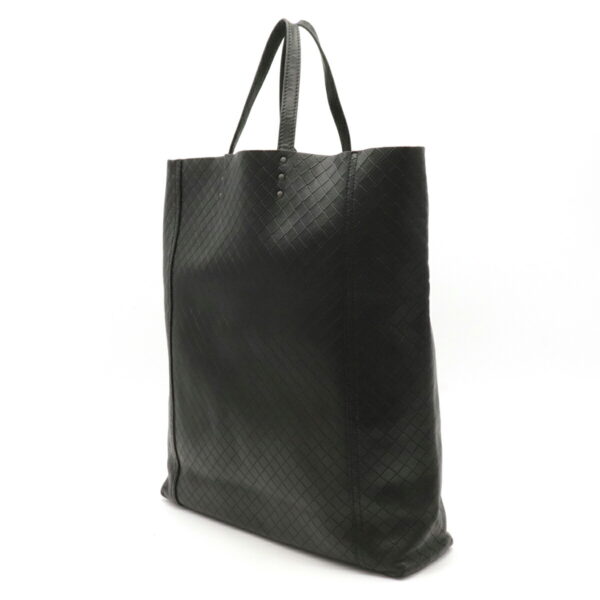 12130163 1 Bottega Veneta Intreccio Mirage Tote Bag Handbag Leather Black