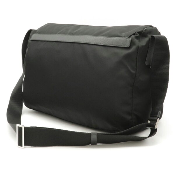 12130176 1 Prada Nylon Messenger Crossbody Bag Nero Black