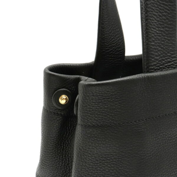 12130181 5 Prada Punched Leather Tote Bag Nero Black