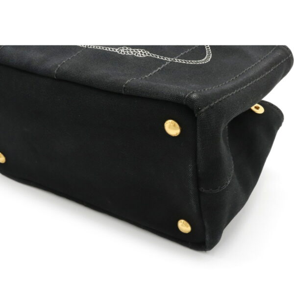 12130607 2 Prada Canapa Canvas Tote Bag Nero Black