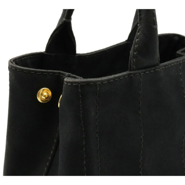 12130607 6 Prada Canapa Canvas Tote Bag Nero Black