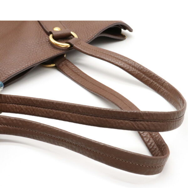 12130873 3 Prada Large Leather Shoulder Bag Brown