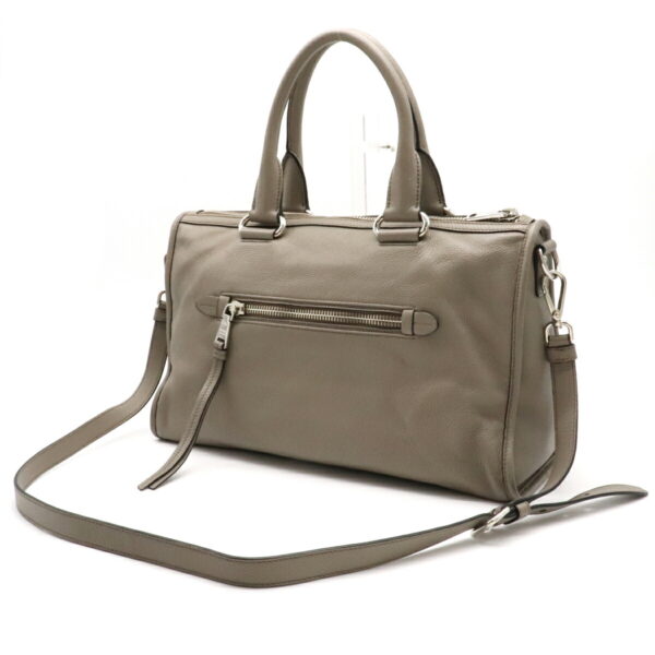 12130891 1 Prada 2WAY Leather Shoulder Bag Argilla Gray