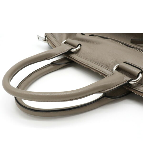 12130891 3 Prada 2WAY Leather Shoulder Bag Argilla Gray