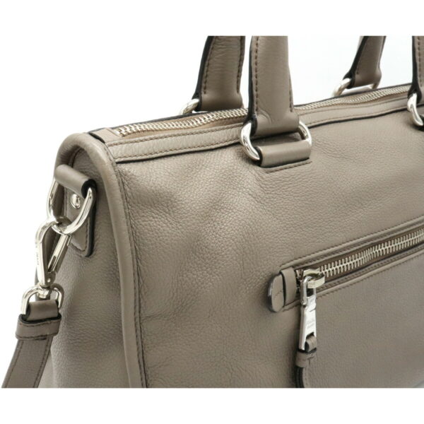 12130891 6 Prada 2WAY Leather Shoulder Bag Argilla Gray