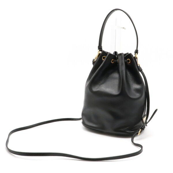 12131008 1 Prada Leather Bucket Bag Nero Black