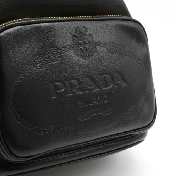 12131008 8 Prada Leather Bucket Bag Nero Black