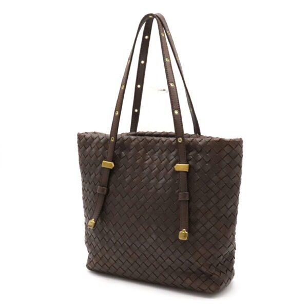 12140416 1 Bottega Veneta Intrecciato Tote Bag Handbag Leather Brown