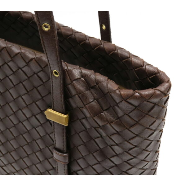 12140416 6 Bottega Veneta Intrecciato Tote Bag Handbag Leather Brown